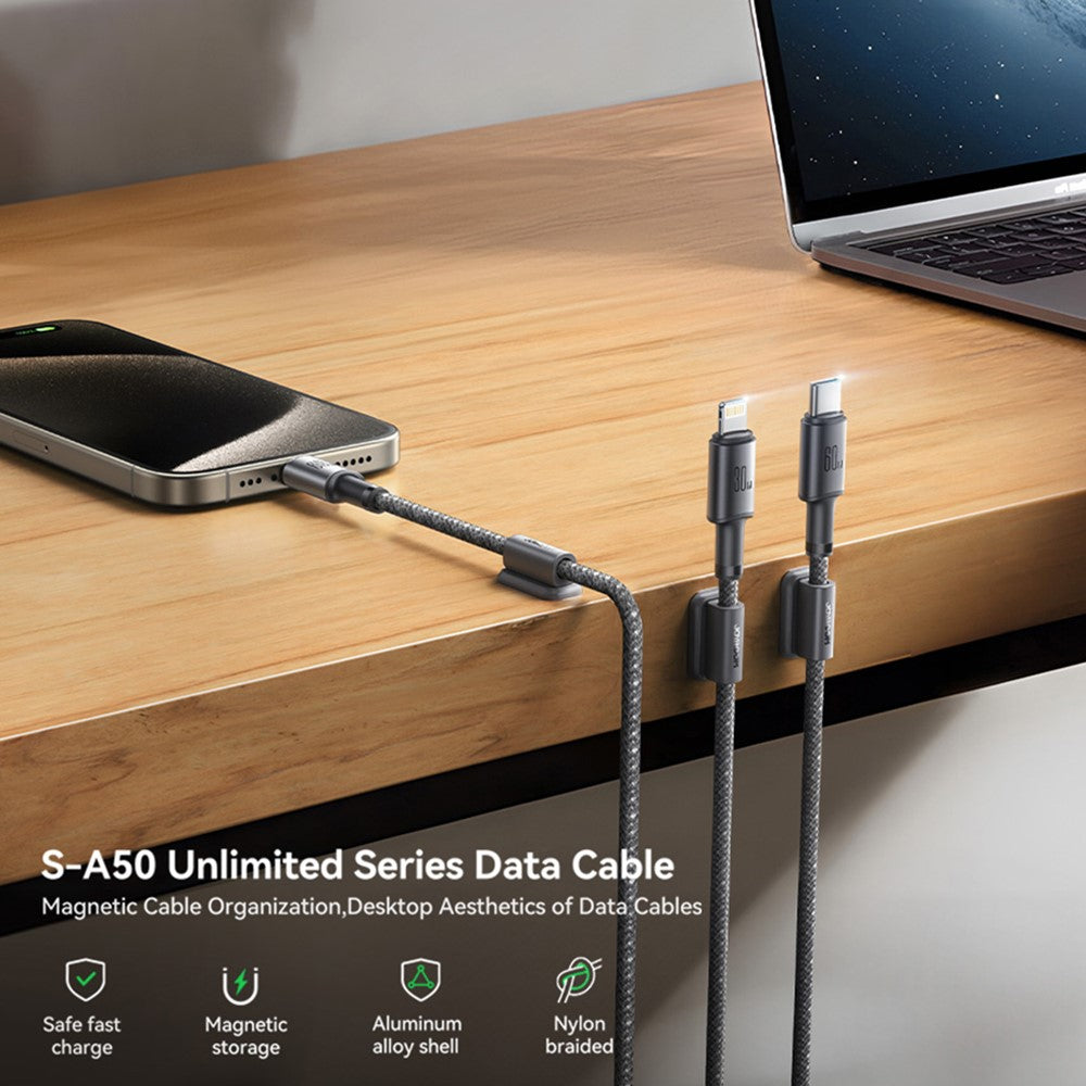 JOYROOM S-A50 USB-C to USB-C Cable with Magnetic Holder – image 2