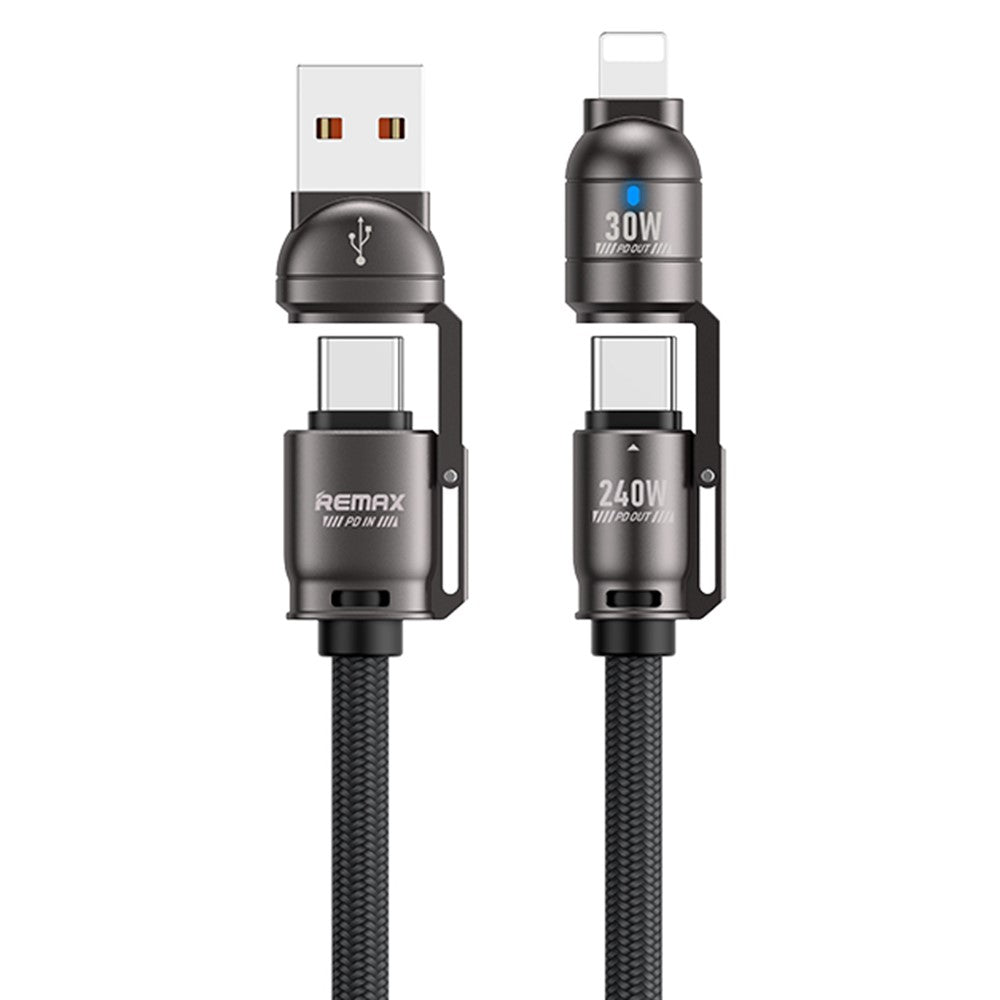REMAX C1 4-in-1 Fast Charging Cable – 240W, 1.2m