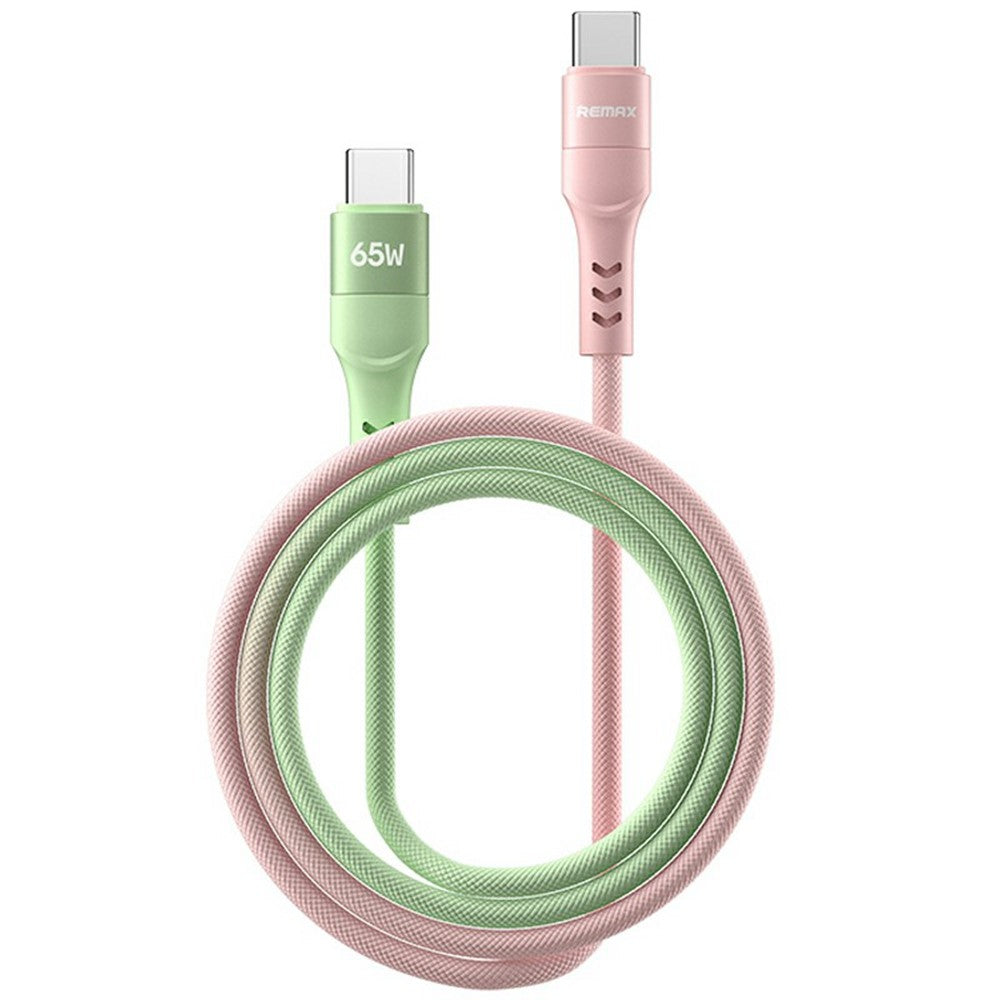 REMAX CB16 Braided USB-C to USB-C Cable – 65W, 1.2m