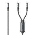 JOYROOM S-A57 USB-C to Dual USB-C Cable – 100W Fast Charging, 1.5m