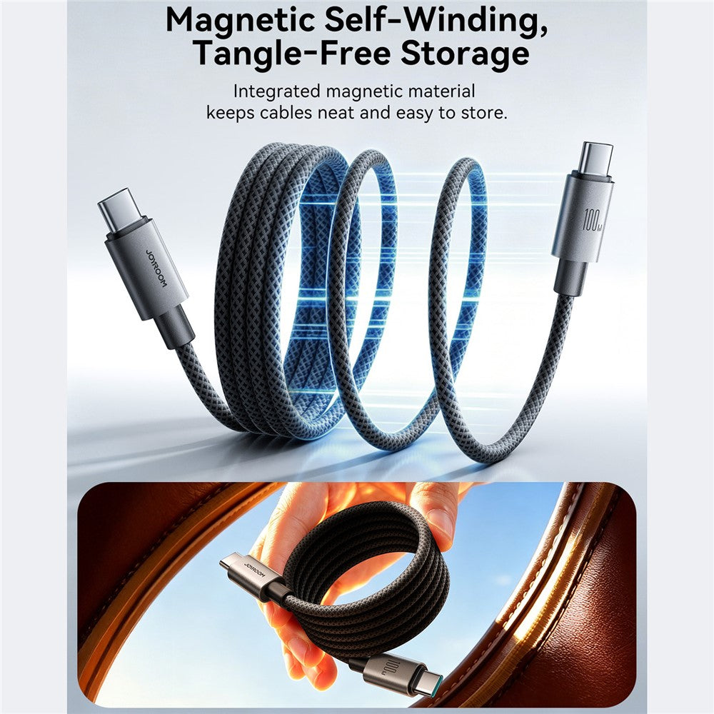 JOYROOM S-A65 Magnetic Self-Winding USB-C Cable – image 3