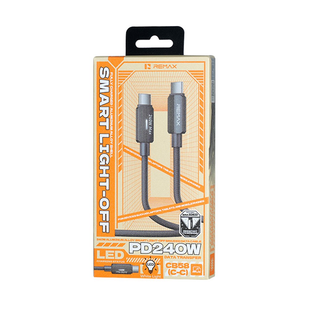 REMAX CB58 Braided USB-C to USB-C Cable – image 6