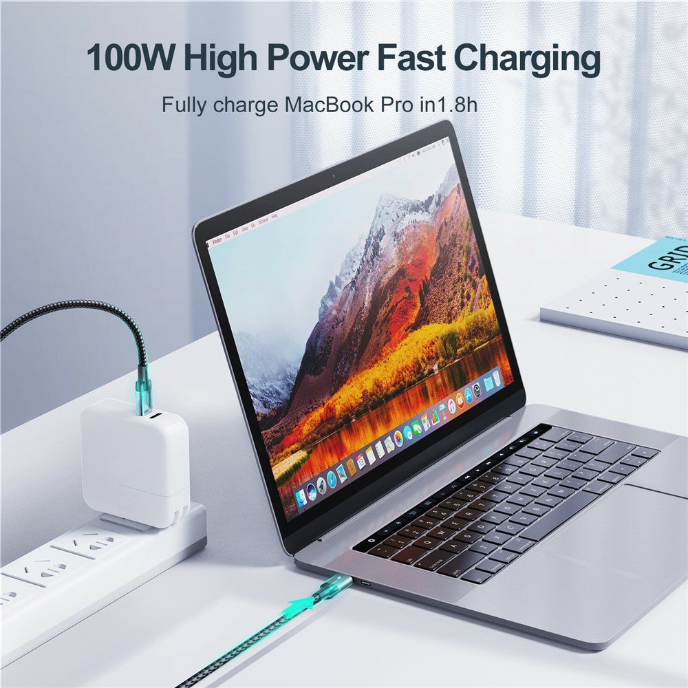 JOYROOM S-CC100A10 Braided USB-C to USB-C Cable – image 2