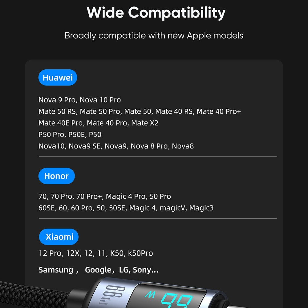 JOYROOM S-AC066A16 Prism USB-A to USB-C Cable – image 4