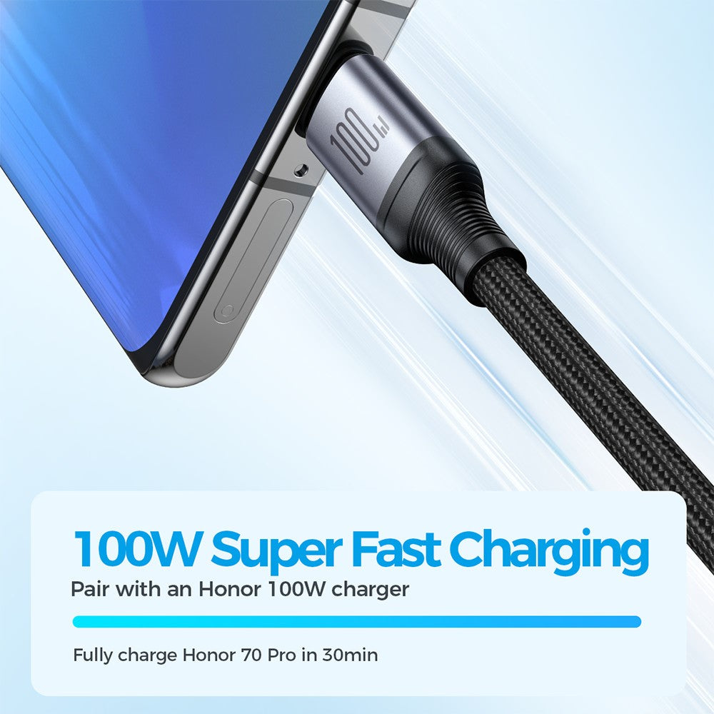 JOYROOM SA21-1T3 3-in-1 Braided Charging Cable – image 4