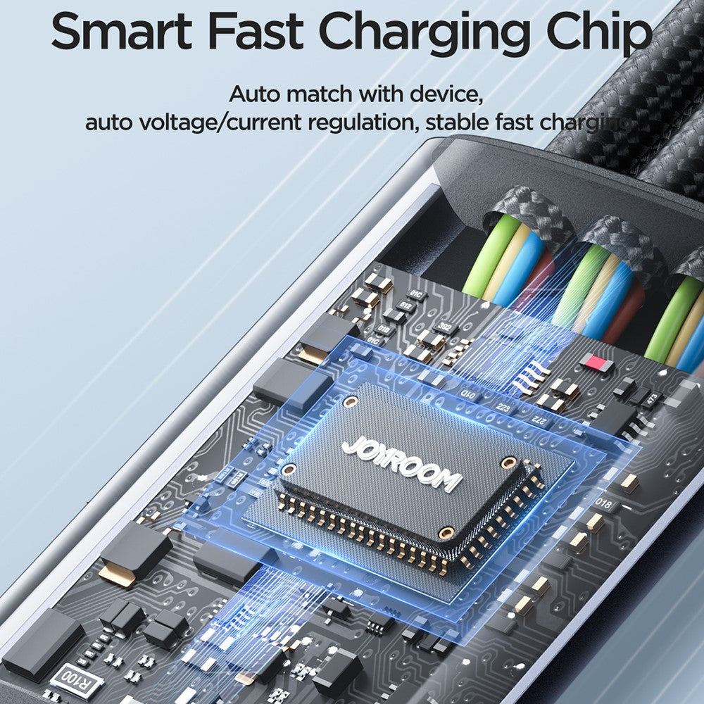 JOYROOM SA21-2T3 3-in-1 Braided Charging Cable – image 5