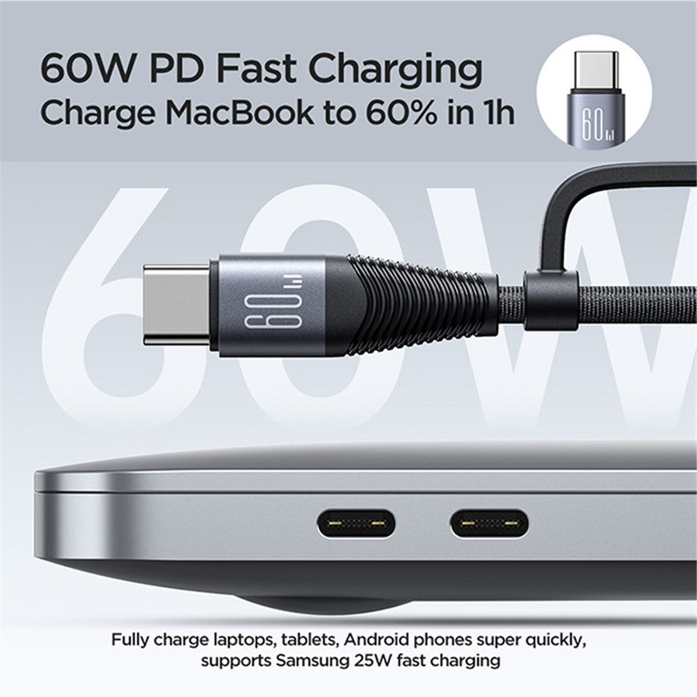 JOYROOM SA37-2T2 4-in-1 Fast Charging Cable for iPhone & USB-C – image 3
