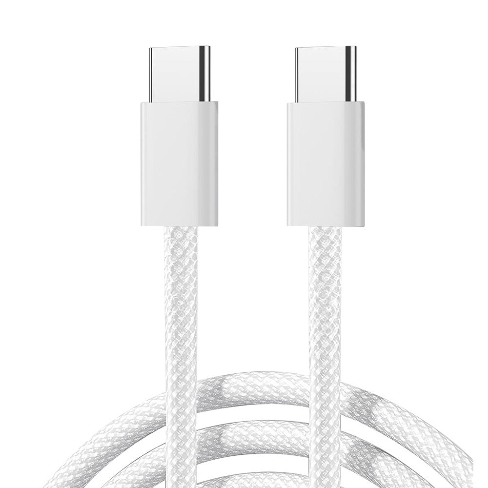 JOYROOM S-A45 Braided USB-C to USB-C Cable – 60W, 1m (White)