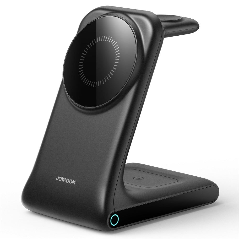 JOYROOM JR-W15 3-in-1 Magnetic Wireless Charging Stand – 15W, for iPhone, Watch & Earbuds