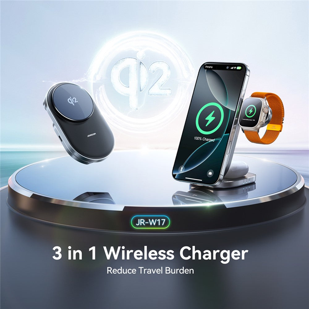 JOYROOM JR-W17 3-in-1 Foldable Magnetic Wireless – image 2