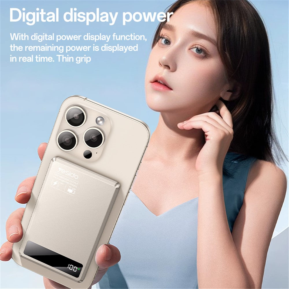 YESIDO YP66 Ultra-Thin Magnetic Wireless Power Bank – image 4