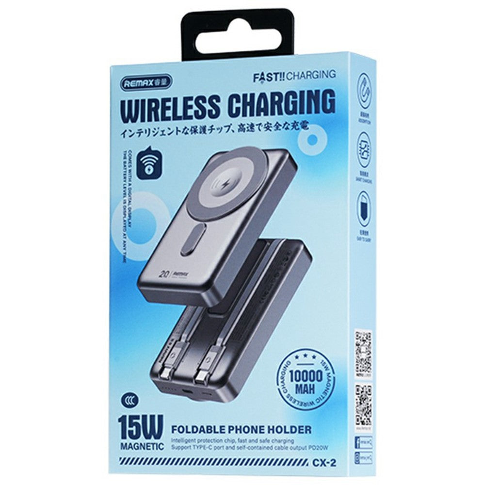 REMAX CX-2 10000mAh Wireless Power Bank with Stand – image 3