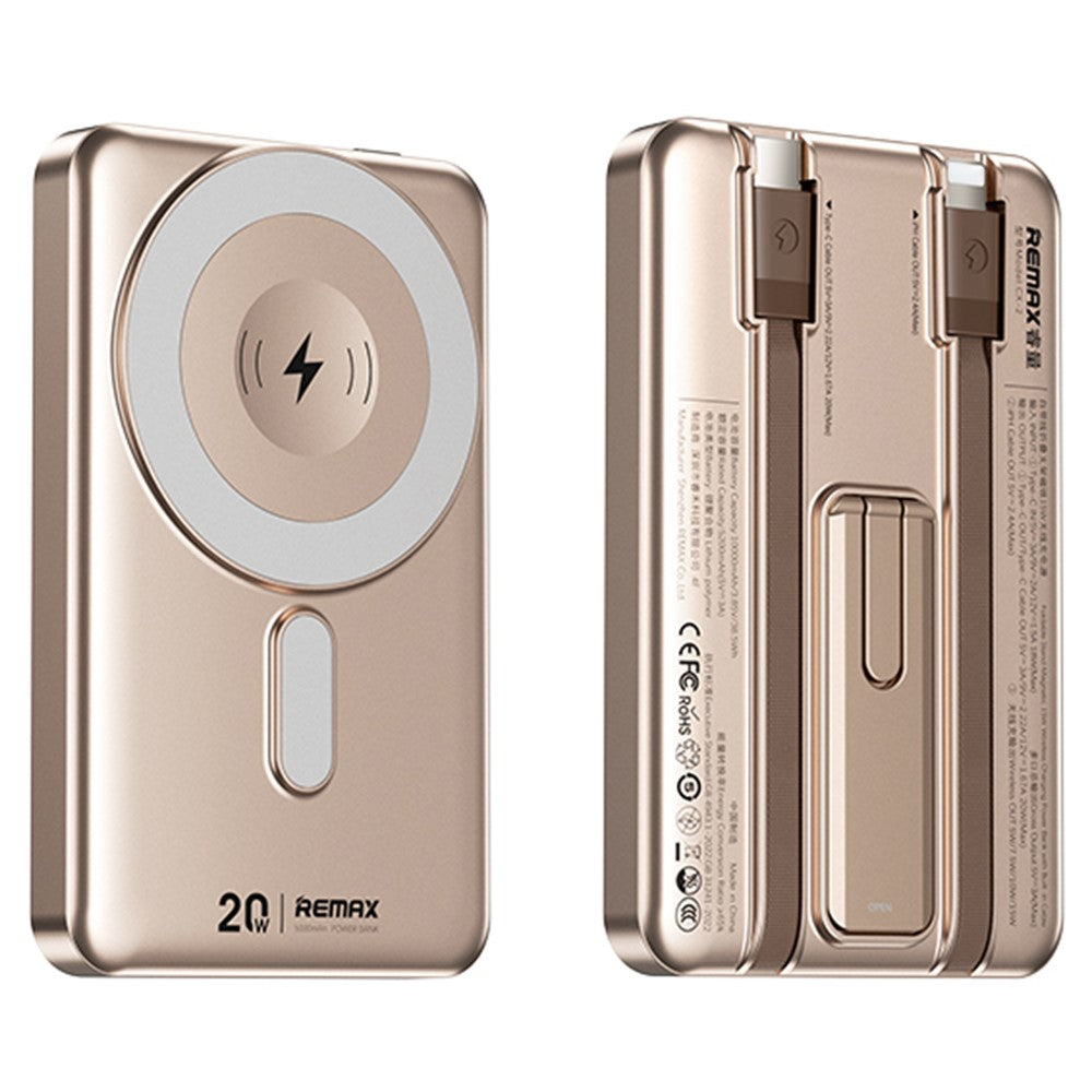 REMAX CX-2 10000mAh Wireless Power Bank with Stand – image 4