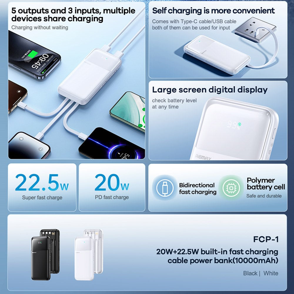 REMAX FCP-1 10000mAh Power Bank – image 2