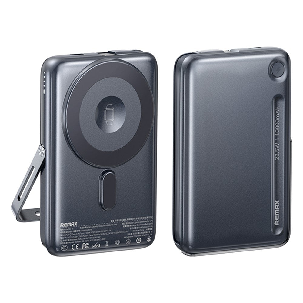 REMAX MC-05 Magnetic Wireless Power Bank with Stand – 10000mAh, 22.5W