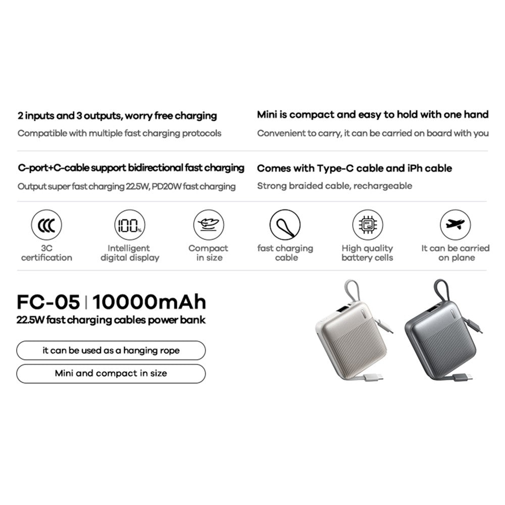 REMAX FC-05 10000mAh Power Bank – image 3