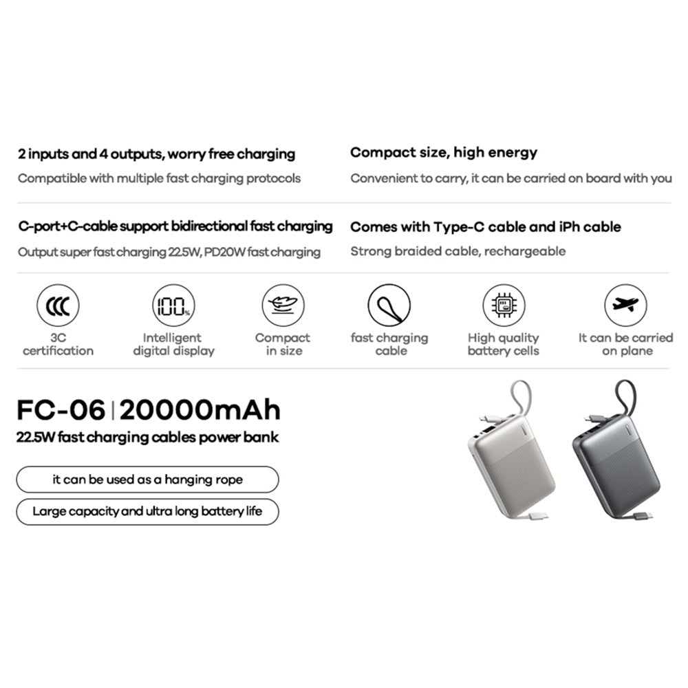 REMAX FC-06 20000mAh Power Bank – image 3