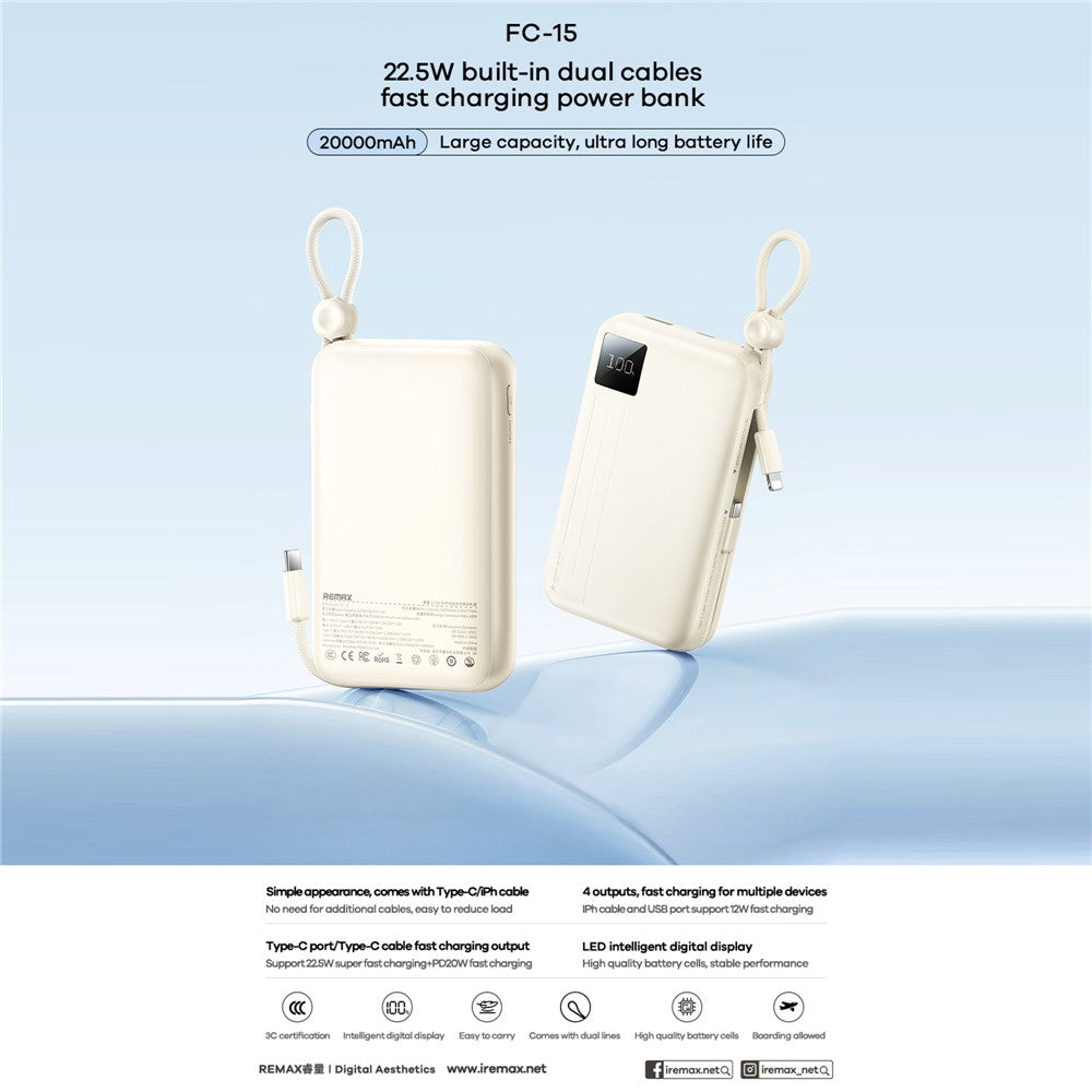 REMAX FC-15 20000mAh Power Bank – image 2