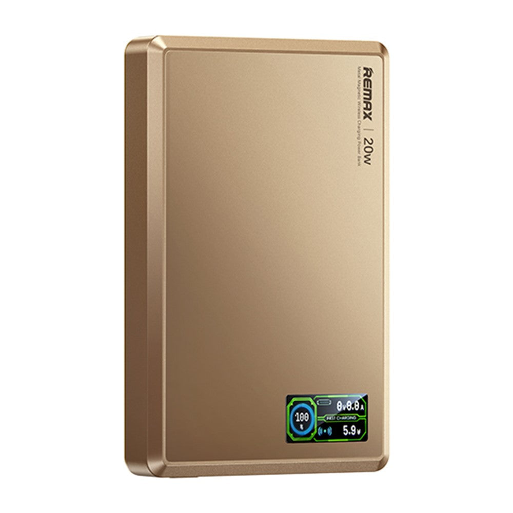 REMAX FP-37 Aurora Magnetic Wireless Power Bank – 10000mAh, 20W, Display