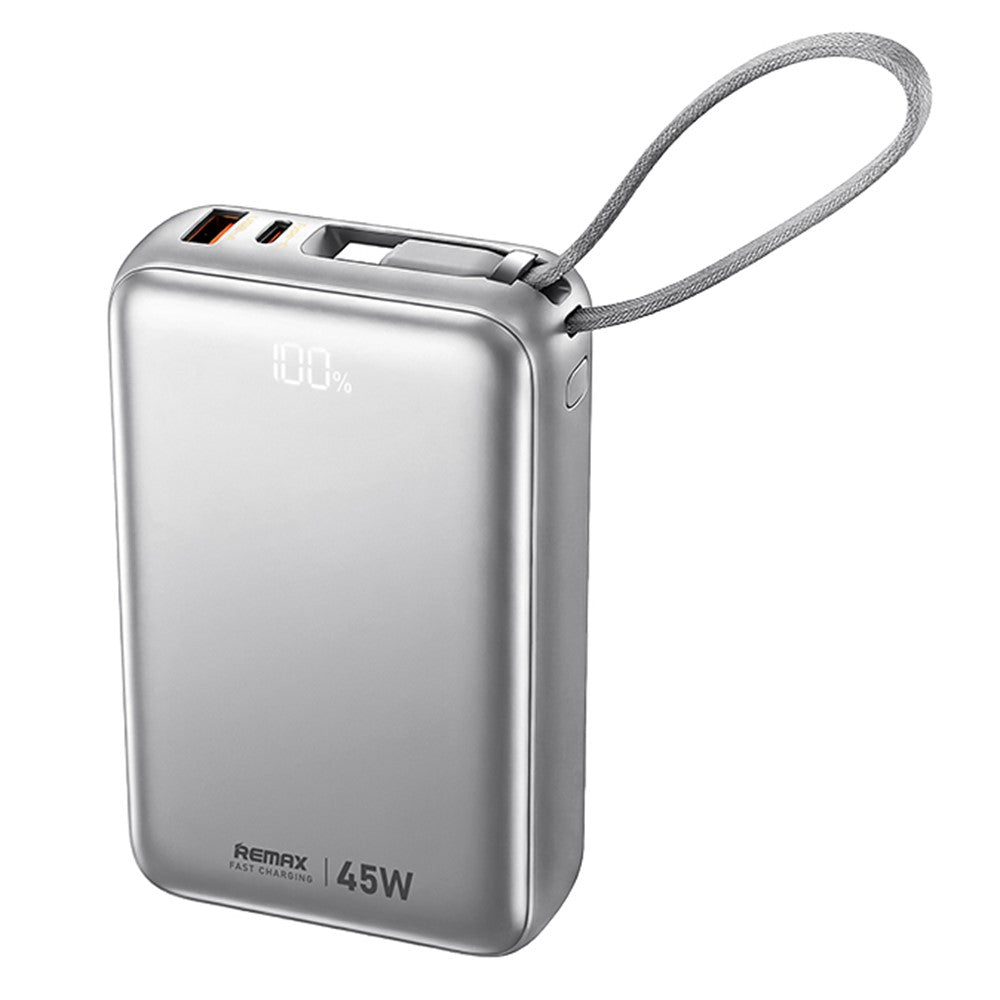 REMAX AS-182-45 20000mAh Power Bank – 45W, 2 Built-In Cables