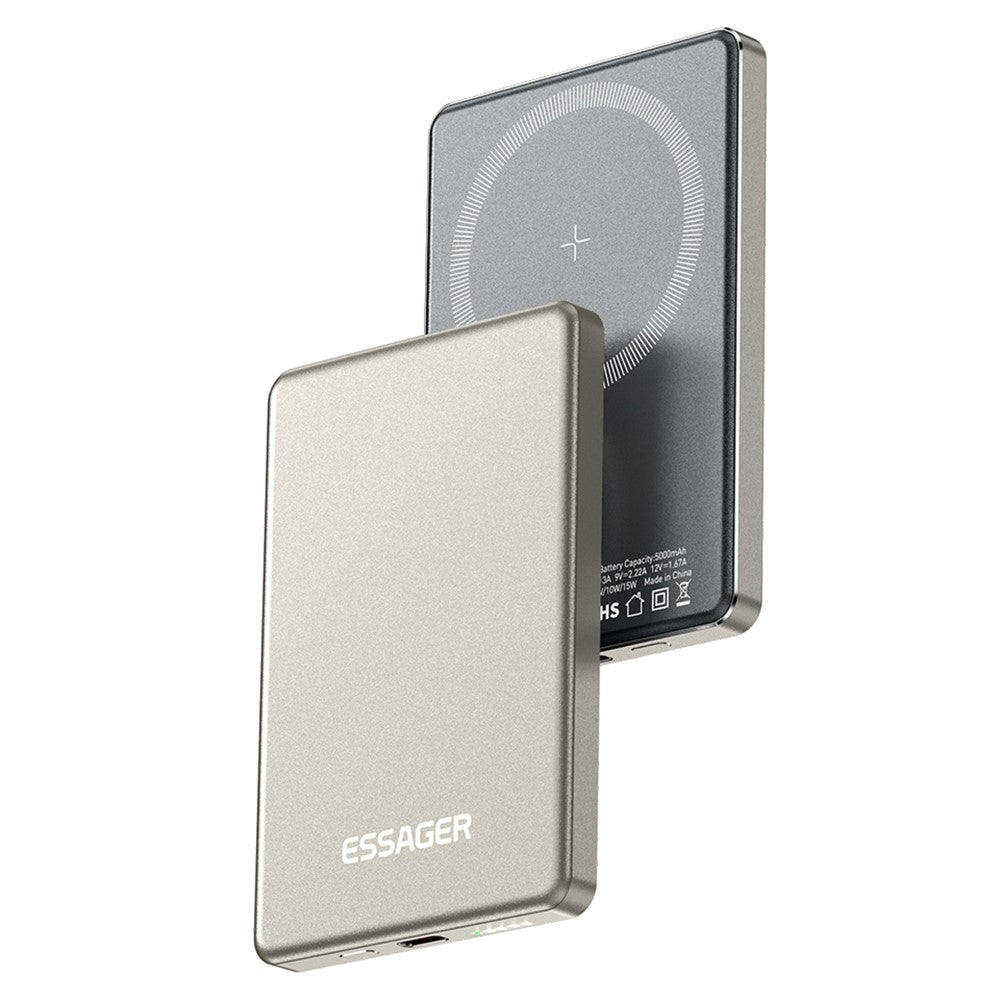ESSAGER Magnetic Power Bank 5000mAh Ultra Slim Wireless Charging Battery Pack – image 8