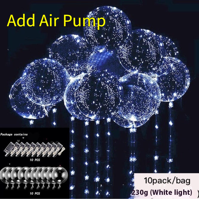 Helium Floating Air Led Glowing Balloon Party – image 11