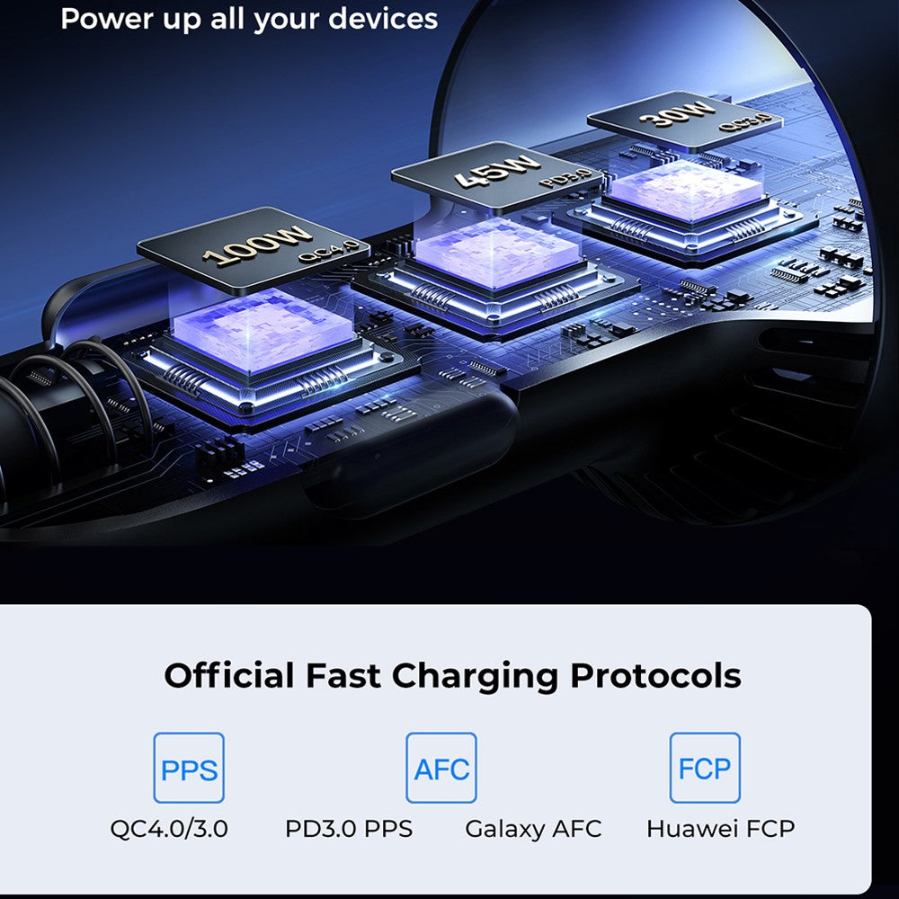 JOYROOM JR-CCN07 145W 3-Port Car Charger with USB-C – image 5