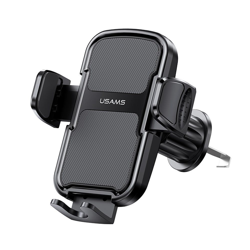 USAMS ZJ085 Air Vent Car Phone Holder – One-Touch Release, Alloy Hook
