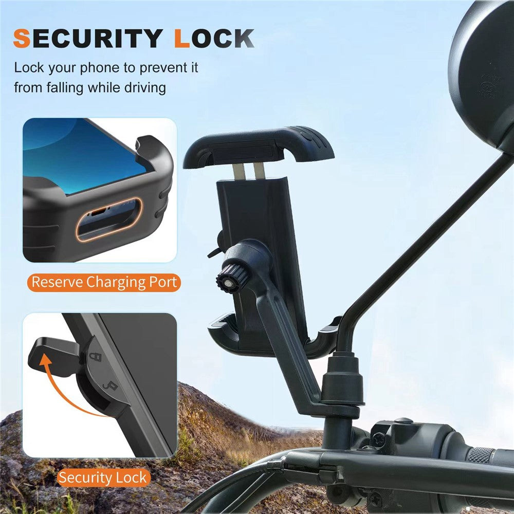 Motorcycle Handlebar & Mirror Phone Mount – image 3