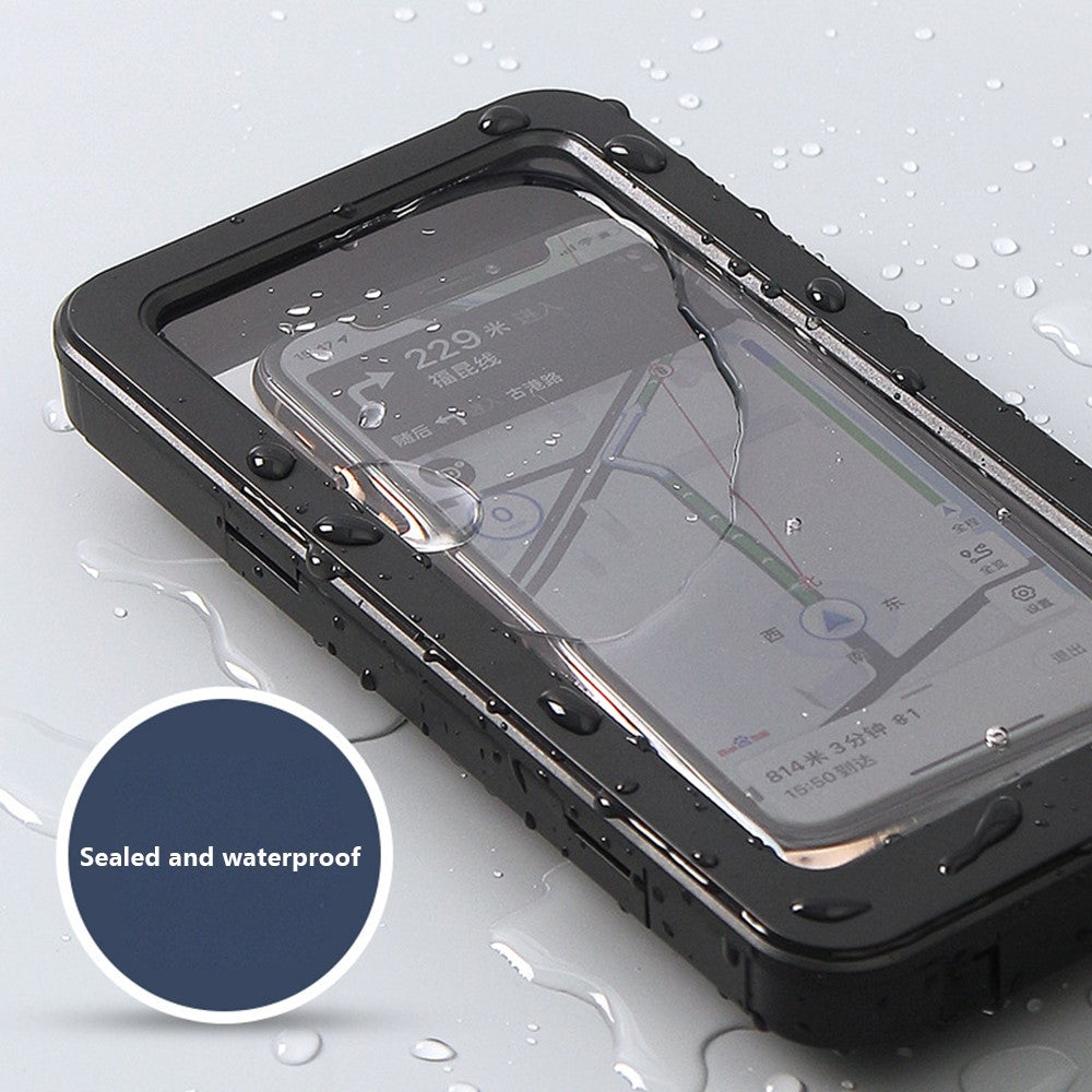 Water-Resistant Touchscreen Motorcycle Phone Mount – image 3