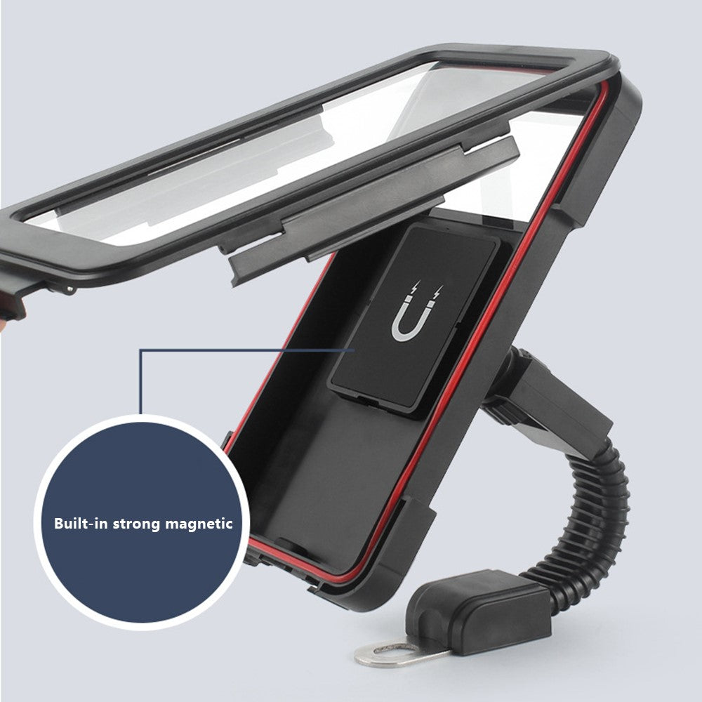 Water-Resistant Touchscreen Motorcycle Phone Mount – image 4