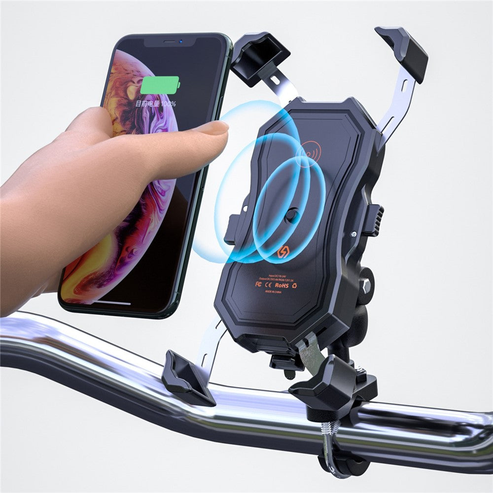 Wireless & USB Fast Charging Motorcycle Phone Mount – image 6