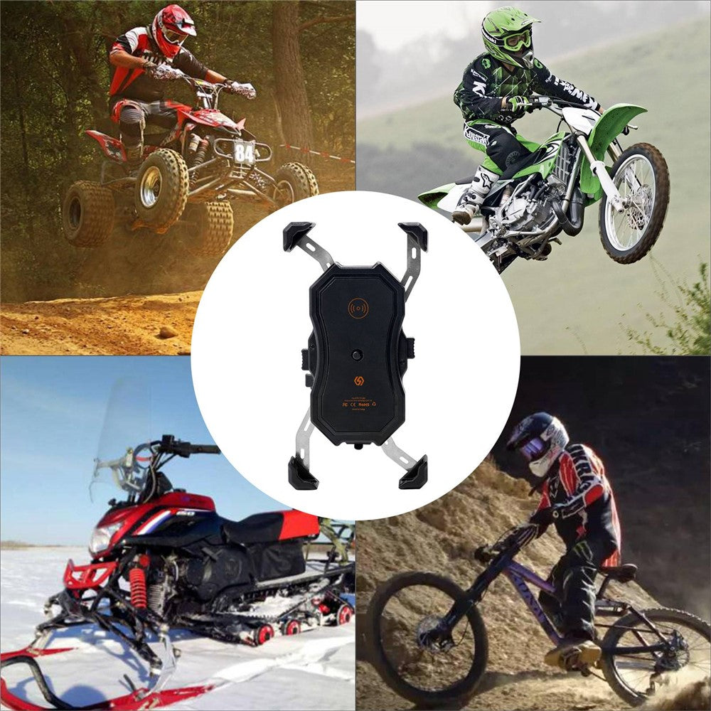 Wireless & USB Fast Charging Motorcycle Phone Mount – image 7