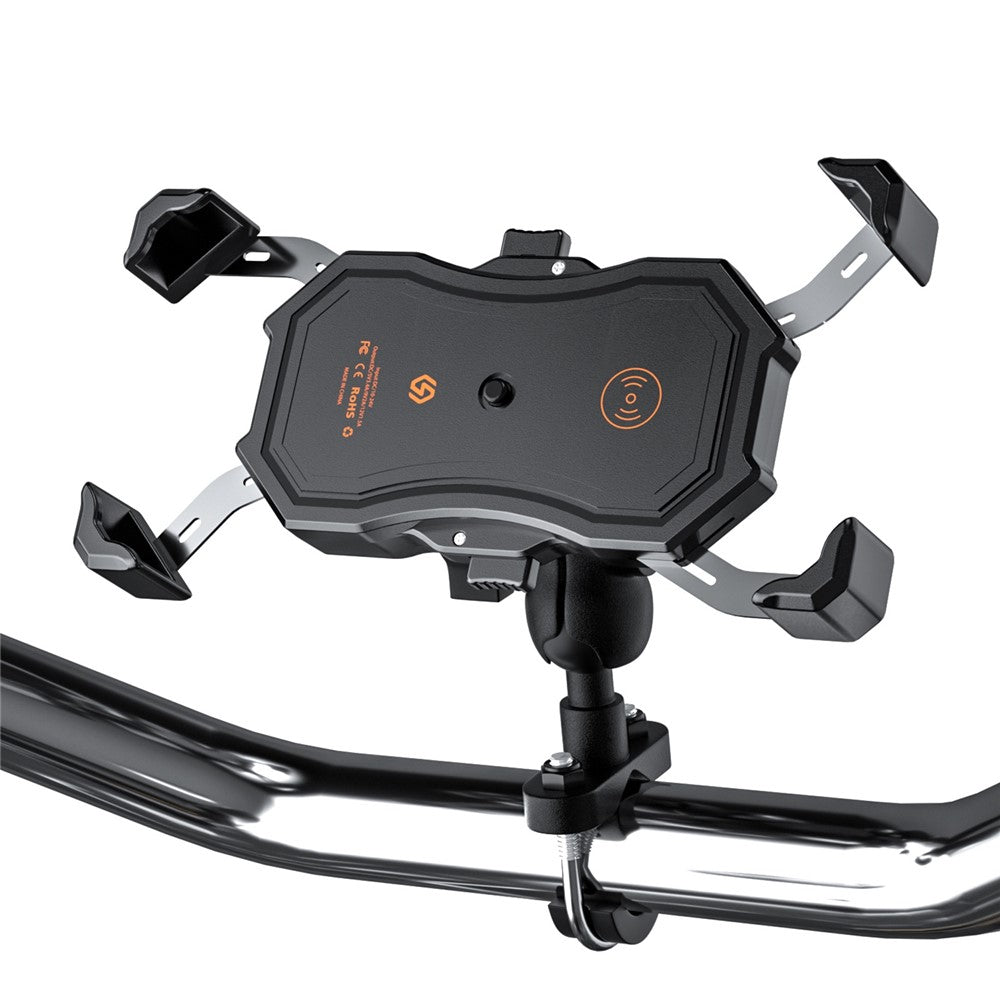 Wireless & USB Fast Charging Motorcycle Phone Mount – image 9