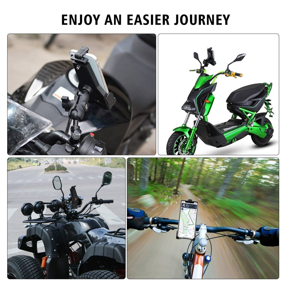 Motorcycle Rearview Mirror & Handlebar Phone Mount – image 2