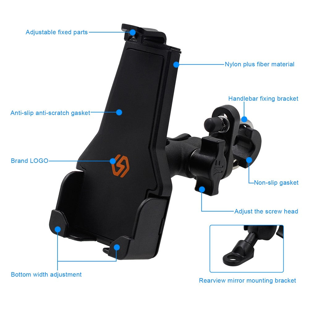 Motorcycle Rearview Mirror & Handlebar Phone Mount – image 5