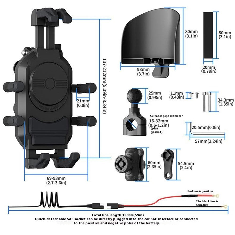WUPP CS-2056A2 Motorcycle Phone Mount – image 15