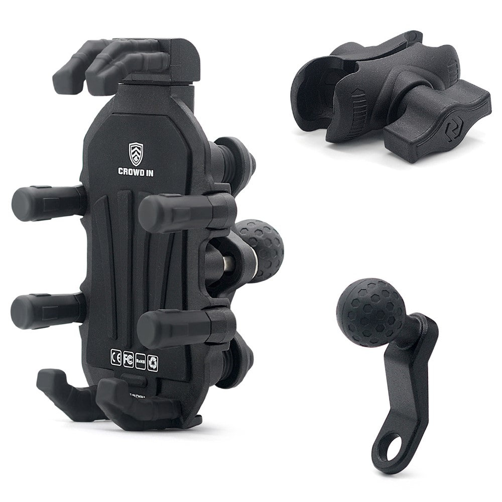 WUPP Anti-Shake Rearview Mirror Phone Mount – Aluminum Alloy Holder