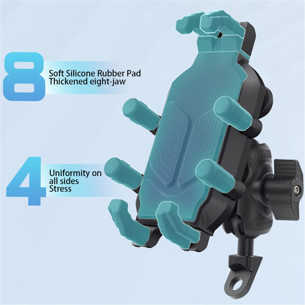 WUPP CNC Aluminum Alloy Rearview Mirror Phone Mount – image 3