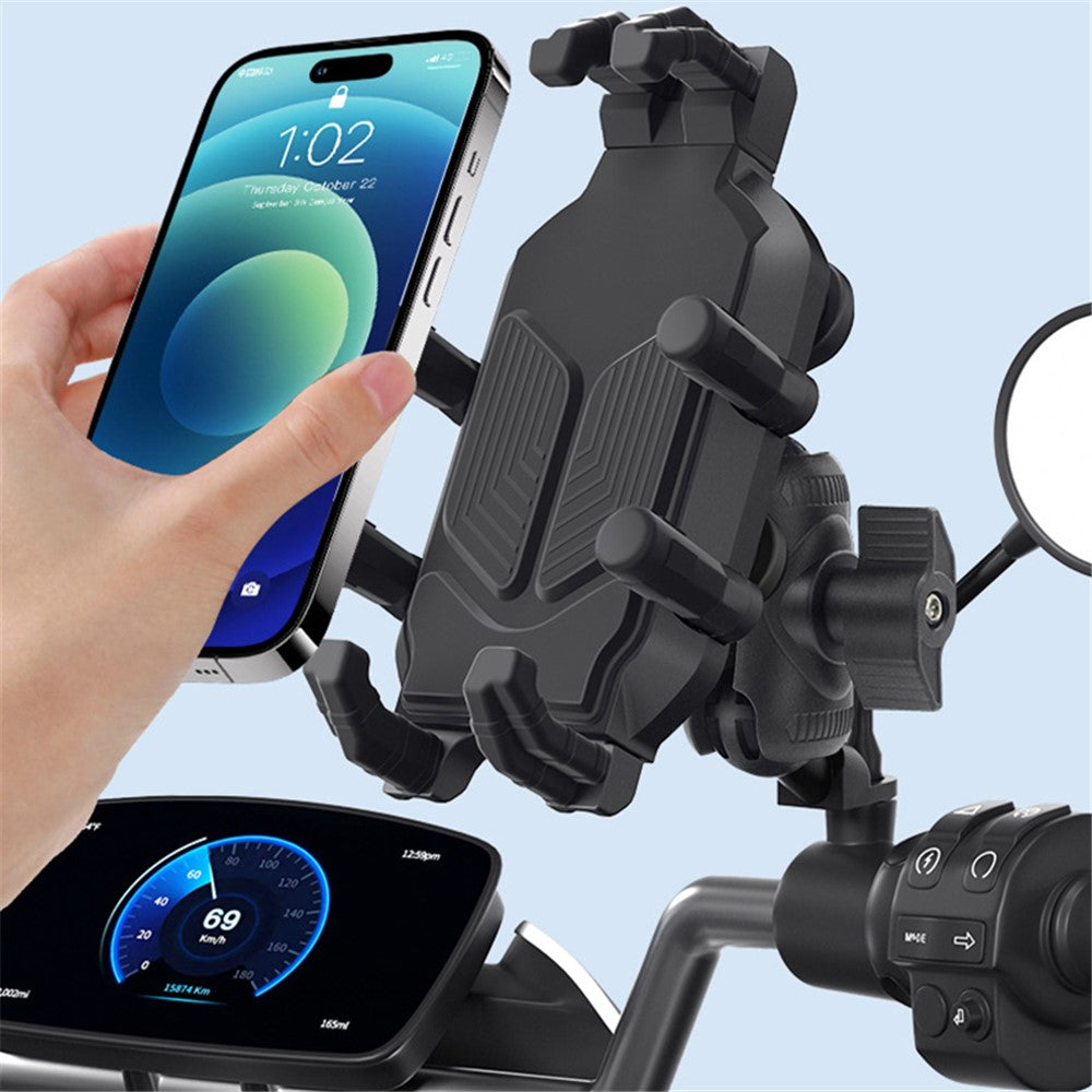 WUPP CNC Aluminum Alloy Rearview Mirror Phone Mount – image 7