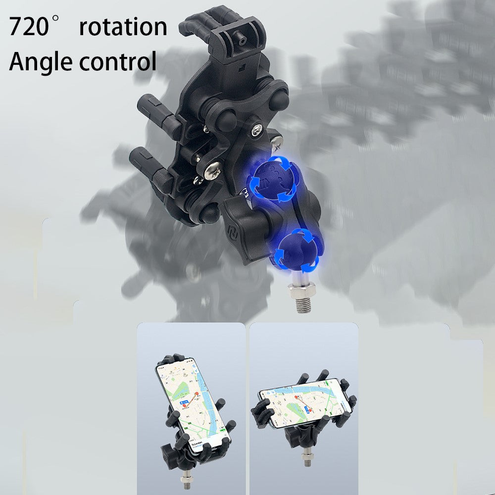 WUPP Anti-Shock Aluminum Alloy Motorcycle Phone Mount – image 3