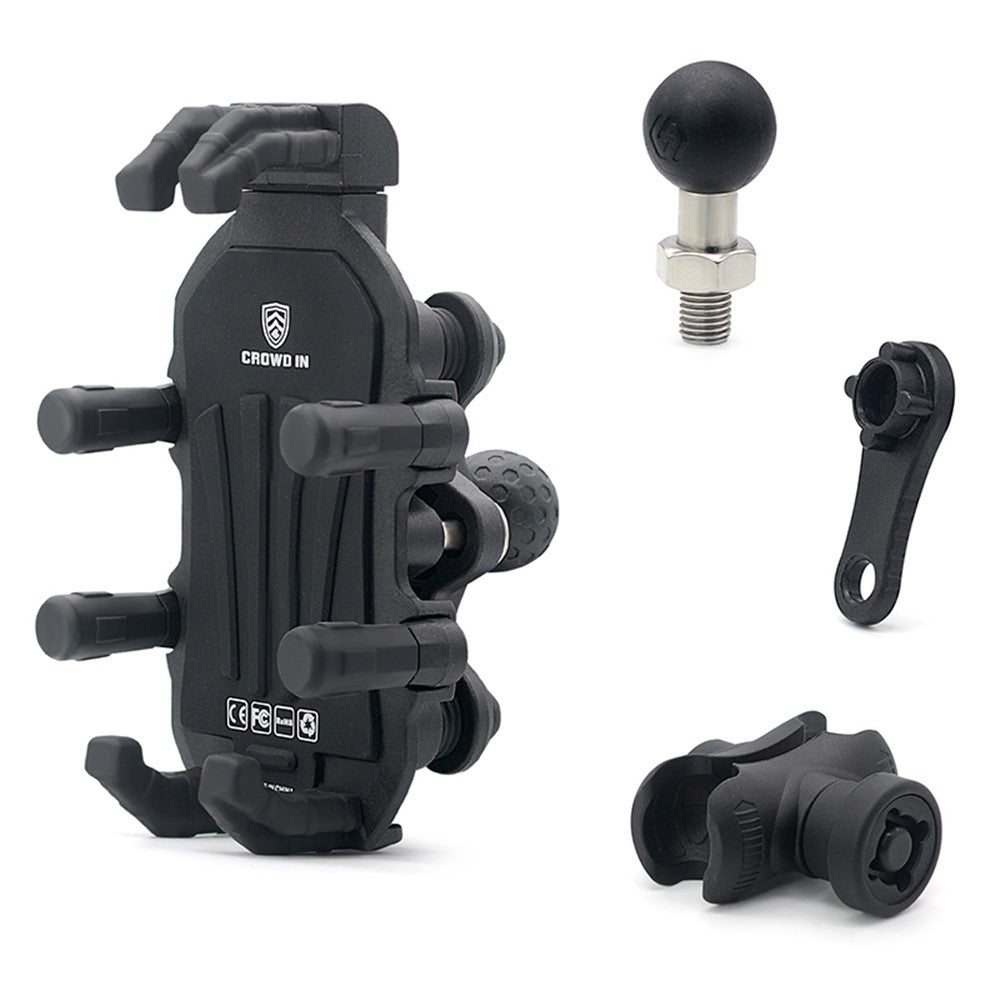 WUPP Anti-Theft Motorcycle Phone Mount – M8 Ball Head Bracket