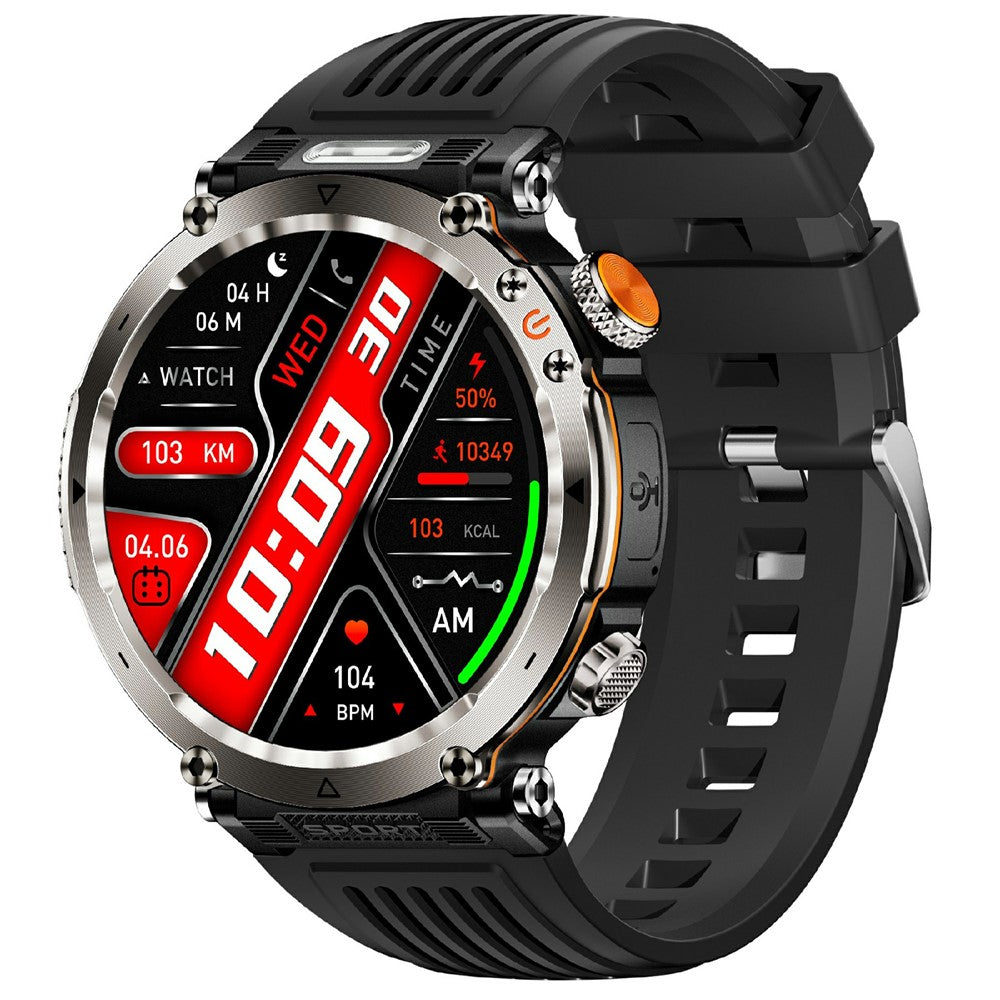HT30 1.7" Outdoor Smart Watch – Compass, UV Light & 600mAh Battery