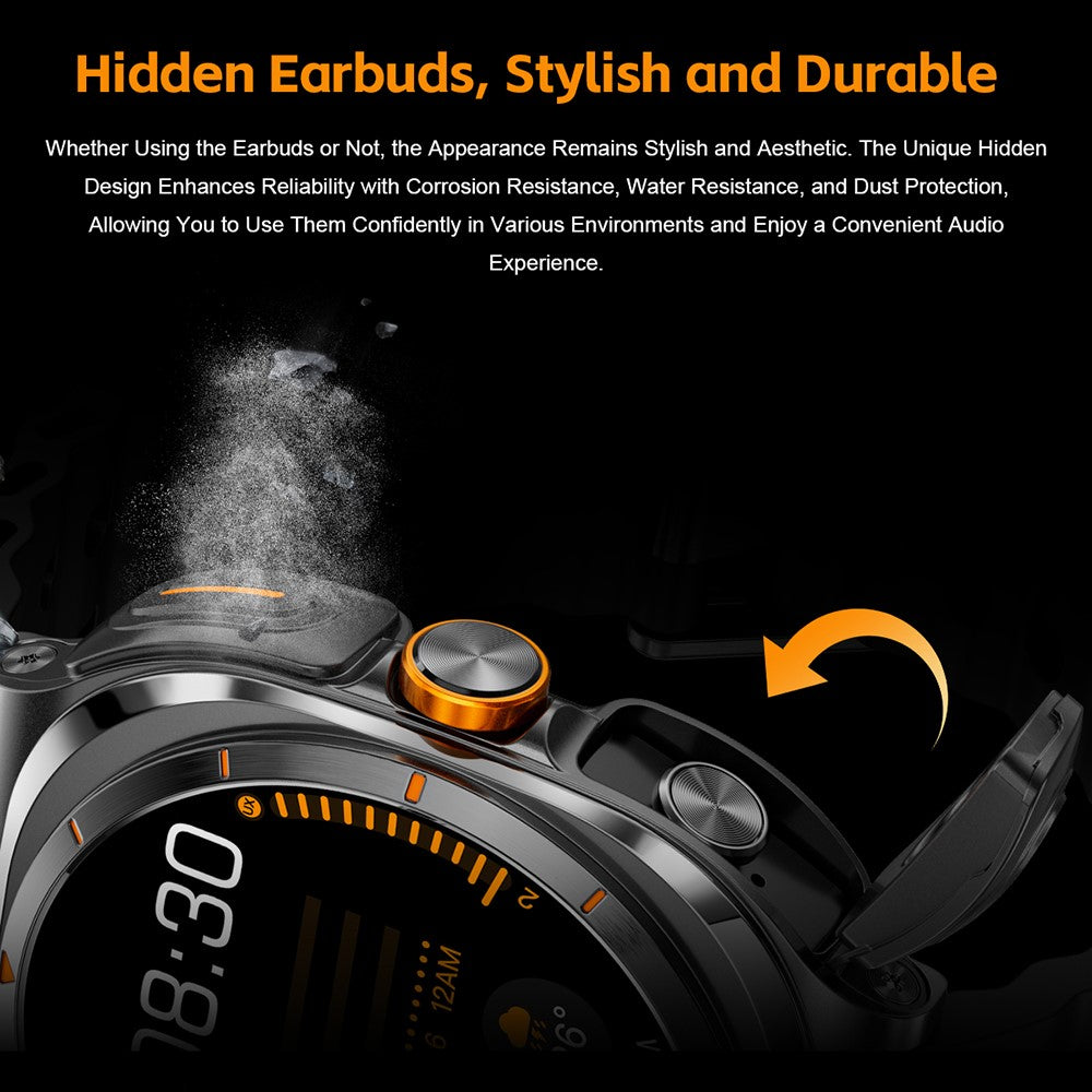 GT98 2-in-1 Smart Watch with TWS Earbuds – image 12