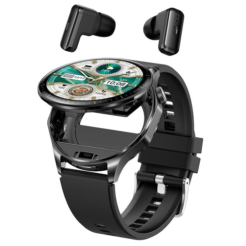 2-in-1 Smart Watch with TWS Earbuds – 1.43" AMOLED (T98)