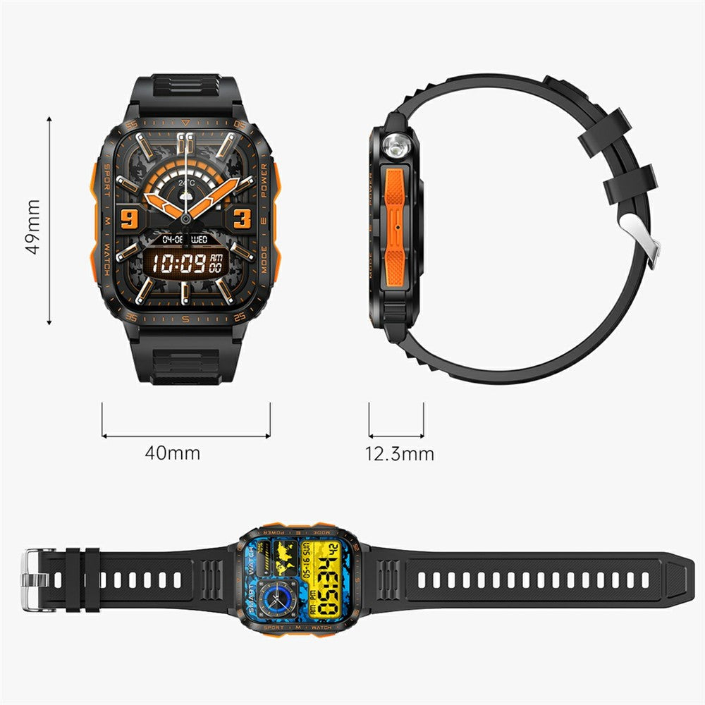 KT79 Rugged Outdoor Smart Watch, Flashlight – image 10