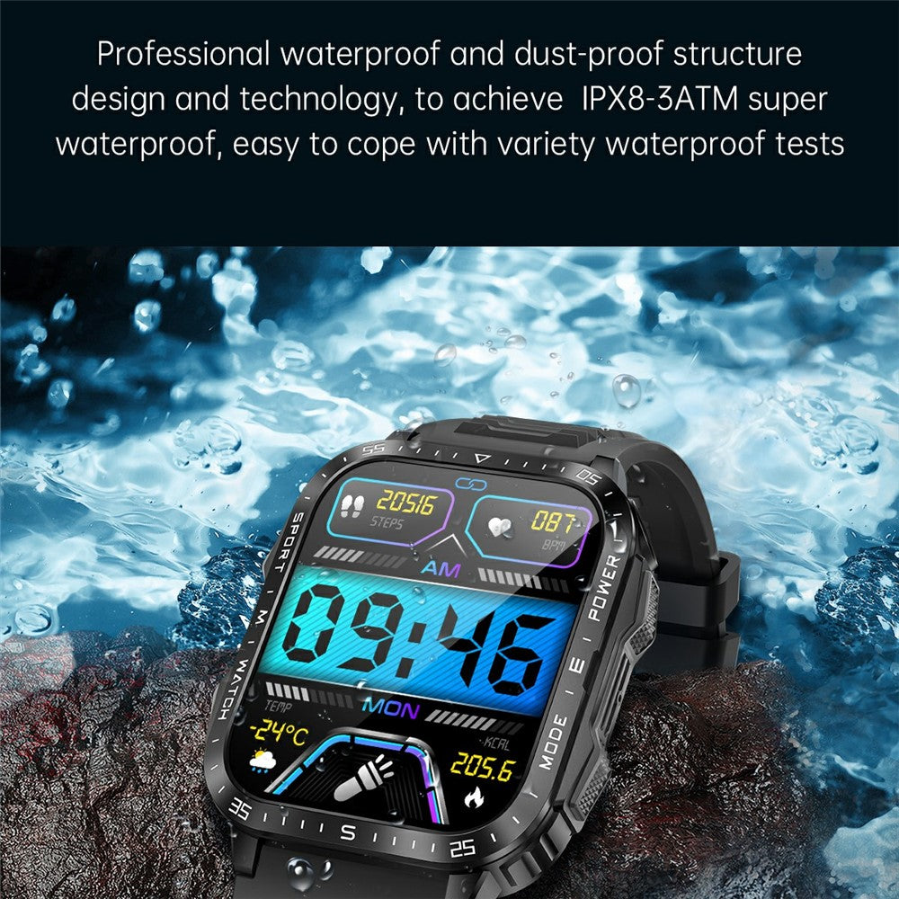 KT79 Rugged Outdoor Smart Watch, Flashlight – image 6
