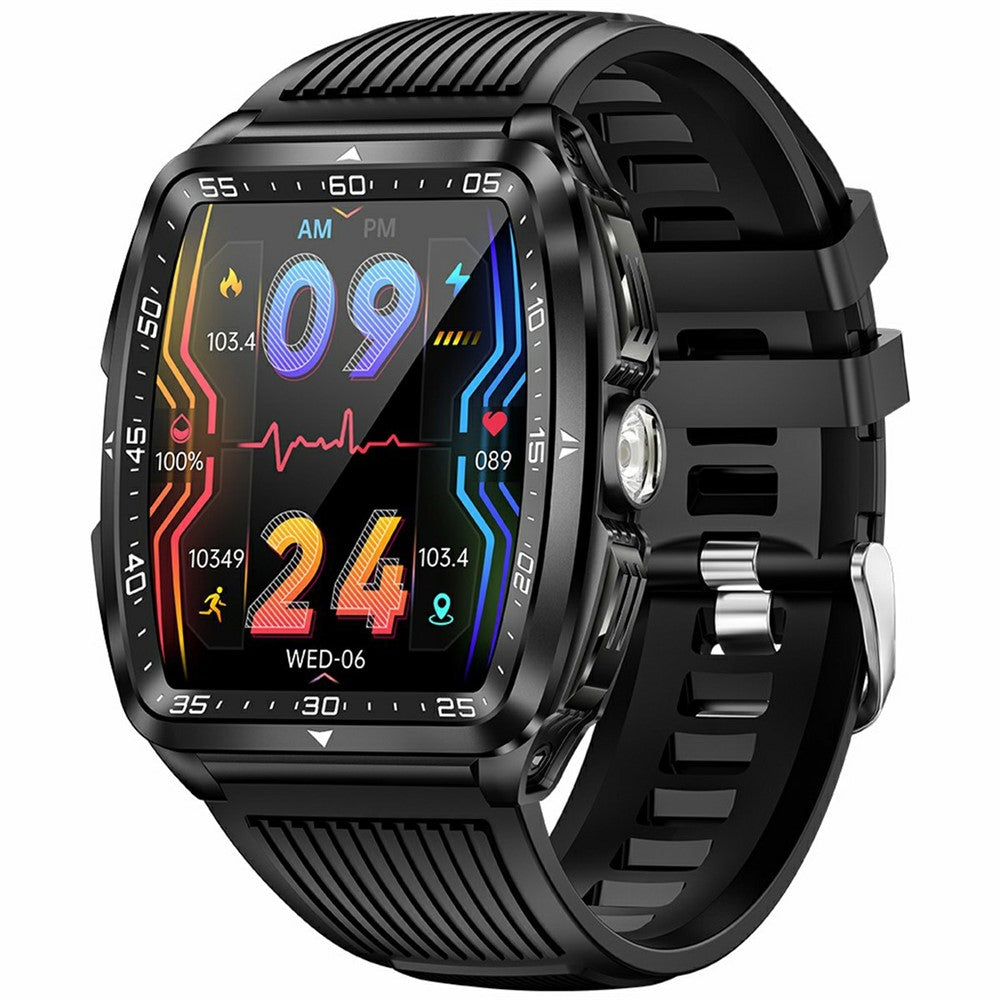 KT83 1.8" Outdoor Smart Watch with Flashlight – Bluetooth Calling