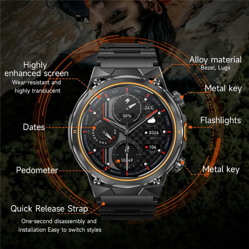 AK81 Round Smart Watch, Calling & IP68 – image 3
