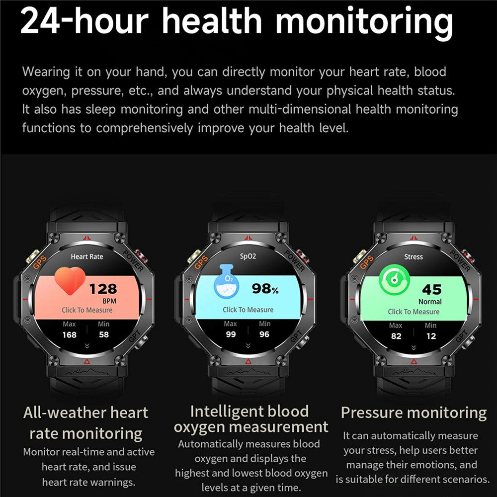 KC91 GPS Outdoor Smart Watch, Altimeter – image 9